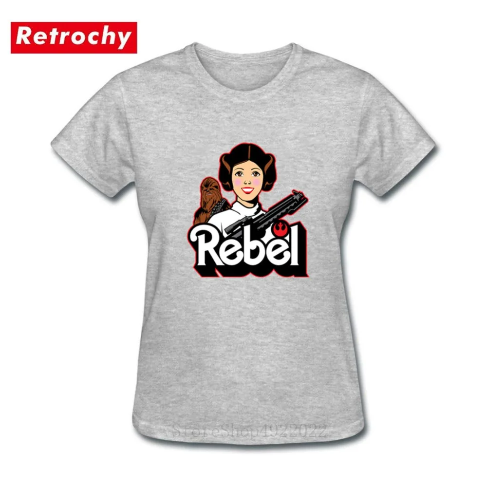 Принцесса Leia Rebel футболка с короткими рукавами Очаровательная Мода Звездные