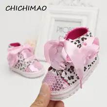 Bebes/вечерние туфли для маленьких девочек; детская обувь для мальчиков; обувь для новорожденных с мягкой подошвой; леопардовая парусиновая обувь для первых шагов; Прямая поставка