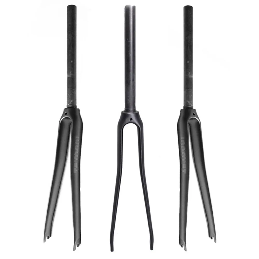 

TEMANI Brand Carbon Fibre Road Bicycle Front Fork 28.6mm*700C Road/Fixed Gear Bike V-Brake Fork 1-1 / 8 " 3K Matte Bicycle Parts
