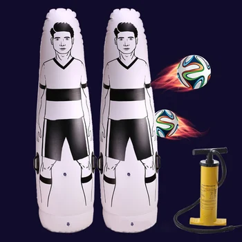 Картинка 1,75 м взрослых надувные Футбол Training вратарь стакан Air поезд футбольный манекен инструмент ПВХ надувной тумблер Стены