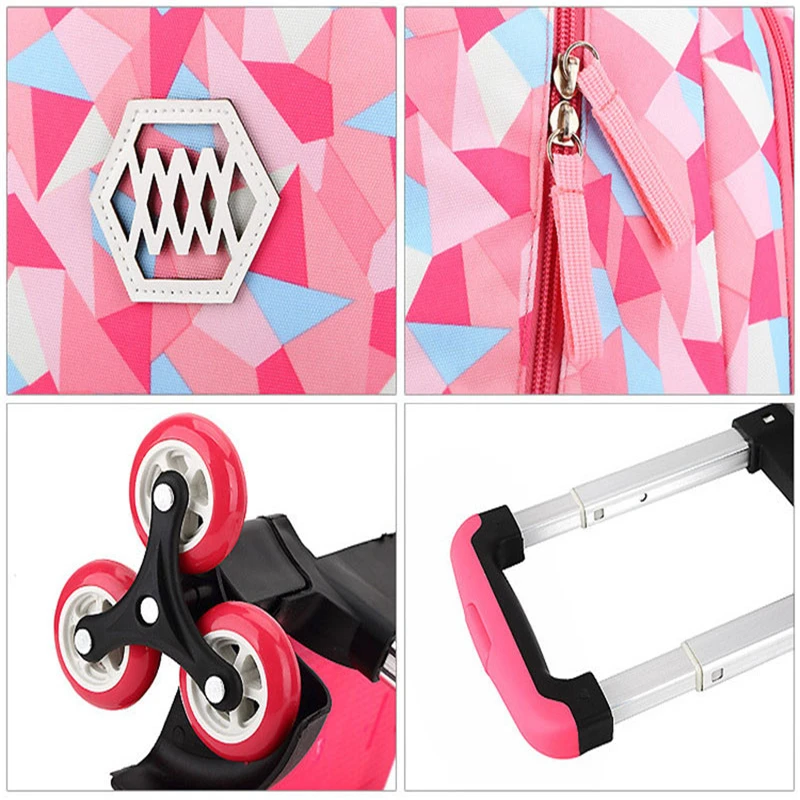 Travel Backpack for Children Girls Trolley Schoolbag Primary Child Orthopedic School Bagpacks with Wheels;sac a dos enfant fille Travel Backpack for Children Girls Trolley Schoolbag Primary Child Orthopedic School Bagpacks with Wheels;sac a dos enfant fille