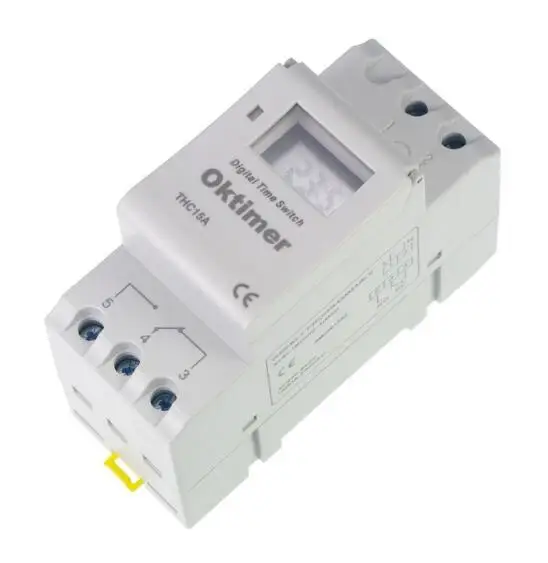 

THC15A AC 220V 16A Digital Time Relay Din Rail Type Switch Weekly Programmable Electronic Timer 220VAC