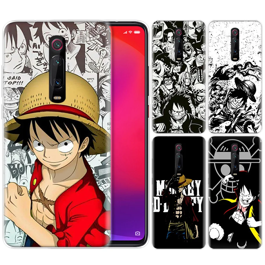 

Silicone Case for Xiaomi Redmi K20 Pro K20Pro Note 5 6 7 7A 6A Mi A2 A1 8 Lite 9 S2 Pocophone F1 One Piece Dark Black