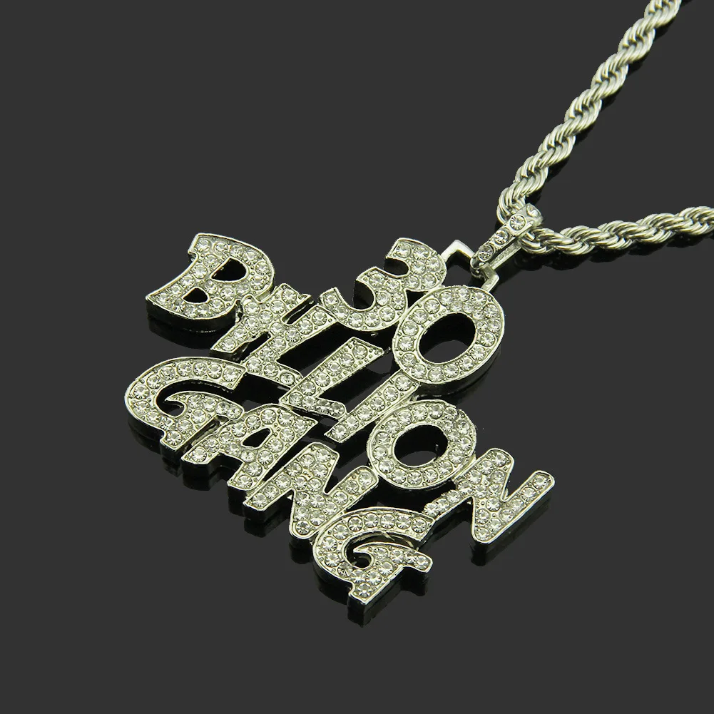 Мужское ожерелье английский набор букв шнек индивидуальная подвеска Хип-хоп крест-граница аксессуары производители