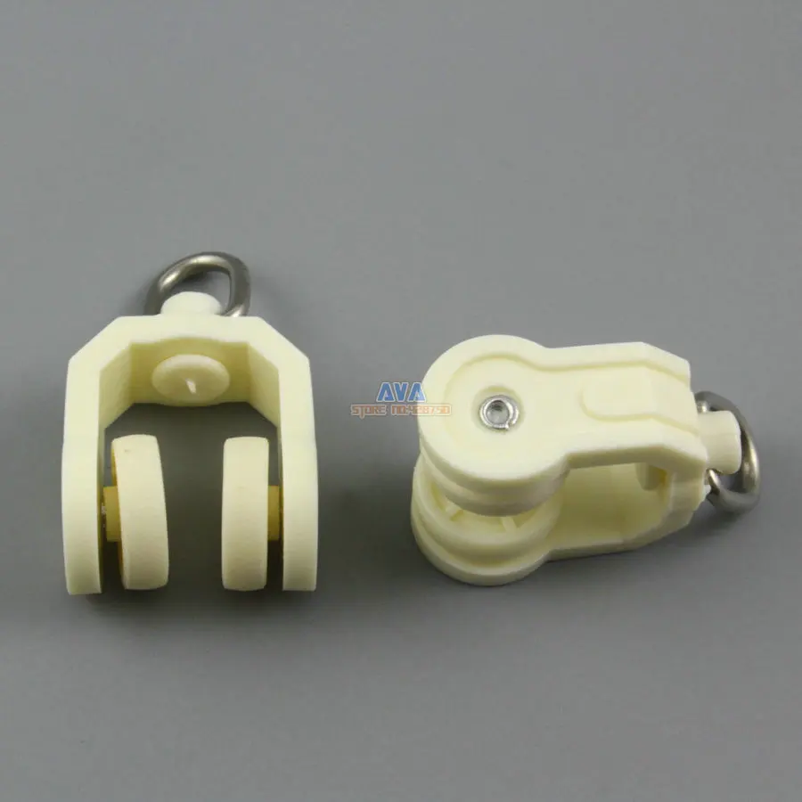 50 Pieces Curtain Track Roller Curtain Track Slide Gliders 22x38mmin