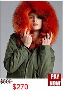 Clearance New Collection Long version White pure color Faux fur liner Jacket Raccoon fur White big size Collar Winter Jacket 3