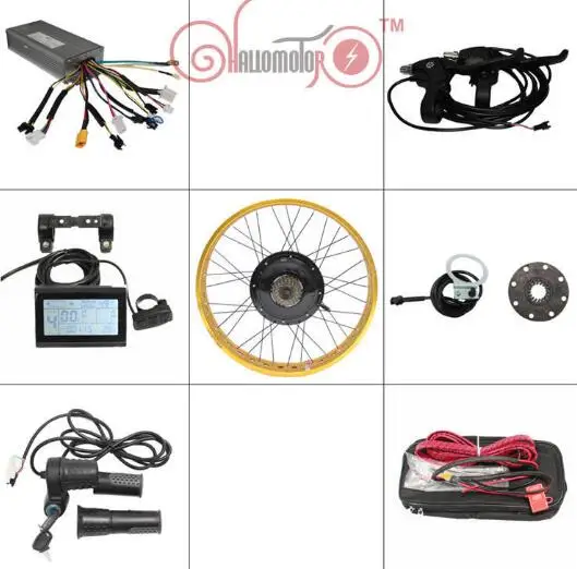 Комплект для электровелосипеда 72 в 1500 Вт с ЖК дисплеем|bicycle conversion|electric bicycle conversion