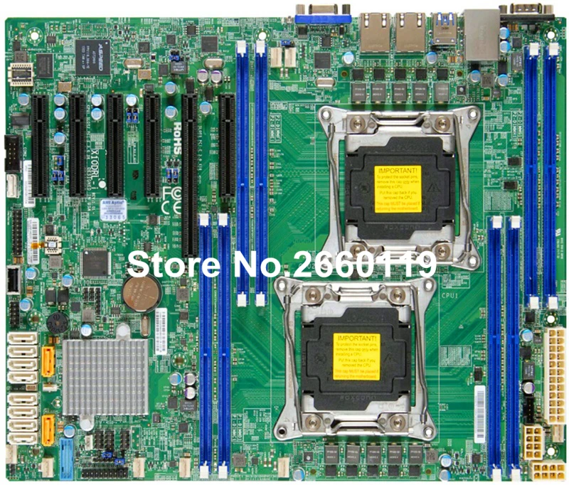 Server motherboard for SuperMicro X10DRL-i LGA-2011 DDR4 system mainboard fully tested