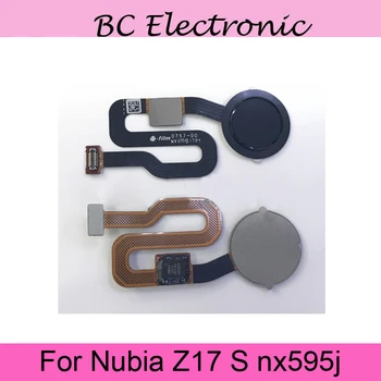

For ZTE Nubia Z17S Fingerprint Sensor Scanner Flex Cable Home Button Return Key Replacement For Nubia Z17 S NX595J
