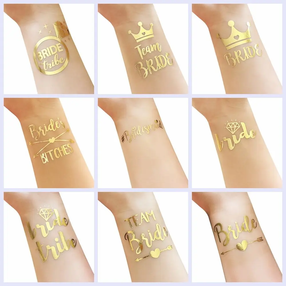 1 قطعة أزياء للماء الجسم الفن الذهب المؤقتة الوشم الذراع ملصق العازبة حزب وصيفه الشرف اكسسوارات الزفاف الصيف 1 قطعة أزياء للماء الجسم الفن الذهب المؤقتة الوشم الذراع ملصق العازبة حزب وصيفه الشرف اكسسوارات الزفاف الصيف