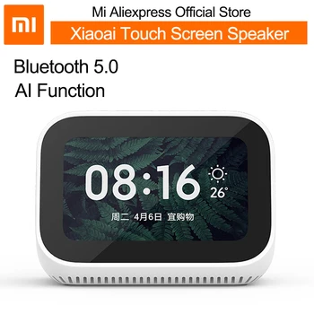 

xiaomi xiaoai touch screen speaker Bluetooth 5.0 Speaker Digital Display Alarm Clock WiFi Smart Connection Speaker Mi speaker