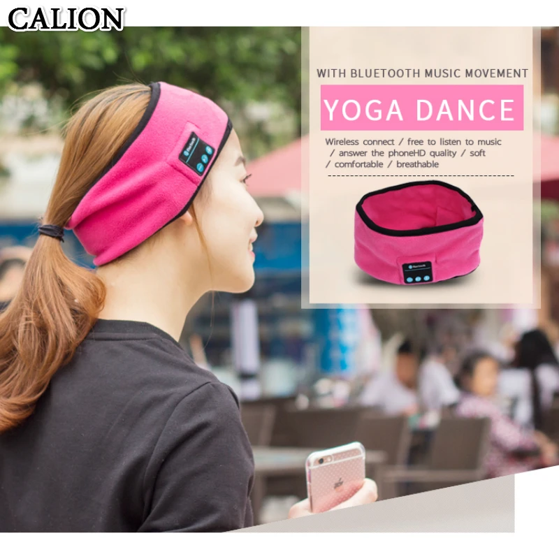 

CALION Bluetooth Head Strap With Earphones Headphones Headset Wireless Music Sports Dance Polyester Headband For Phone Computer