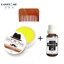 3 шт./компл. для Мужской Бороды масло увлажняет лица волос масла для усов чистая Органическая борода бальзам набор кондиционер для мужчин