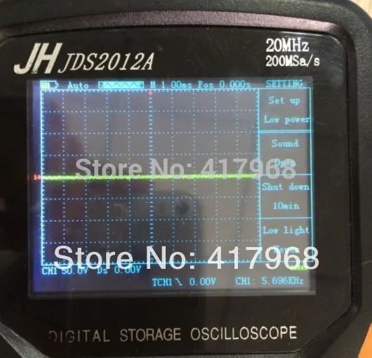Фото JDS2012A TFT экран 4000 отсчетов 20 МГц 18650 Мвыб/с ручной USB накопитель Mulitmeter осциллограф 2 JDS2012A TFT экран 4000 отсчетов 20 МГц 18650 Мвыб/с ручной USB накопитель Mulitmeter осциллограф 2