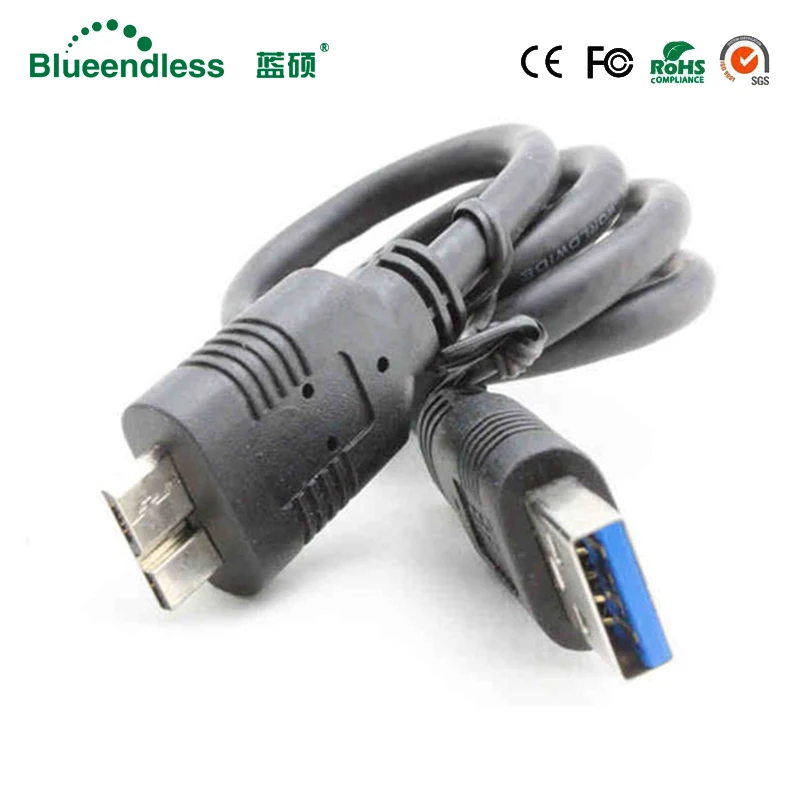 Кабель удлинитель USB 3 0 A Micro B 50 см usb кабель передачи данных для беспроводных