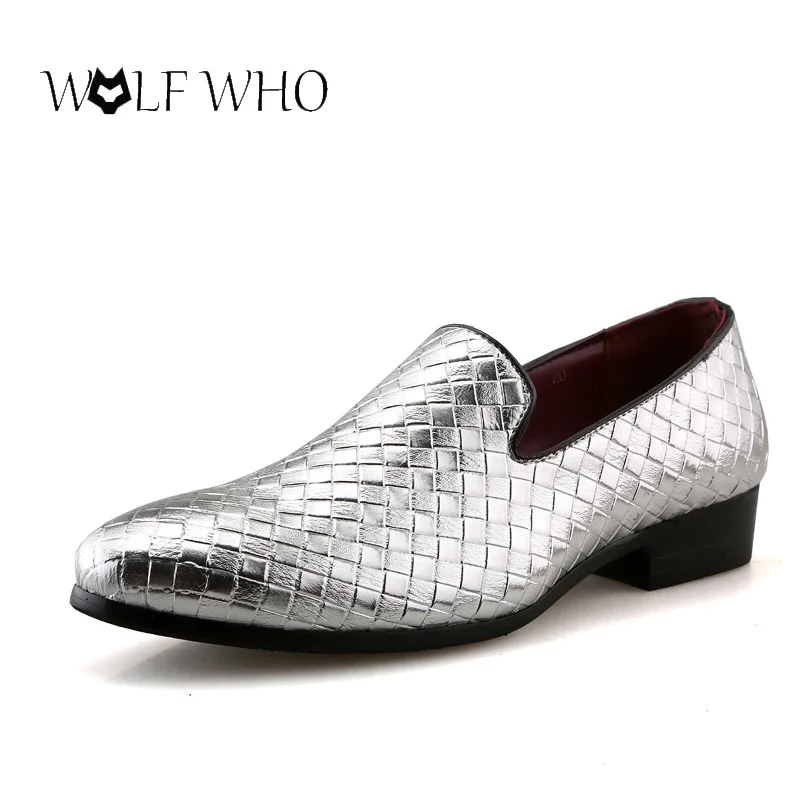 

WOLFWHO 2017 New Glossy Dress Bespoke Men Shoes Retro Italian Comfort Topsiders Footwear Slip On Leather Oxford Shoes For Men