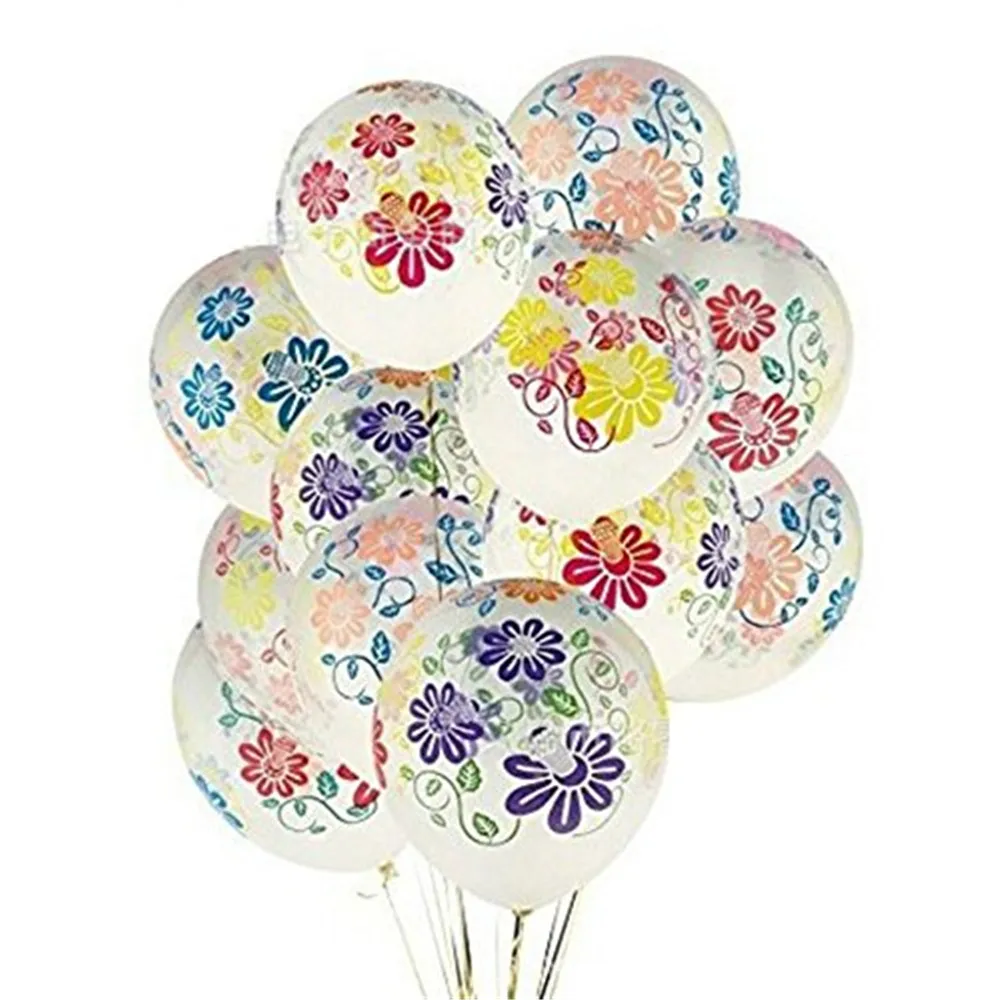 10 шт 12 дюймов 2,8 г прозрачные латексные шары с цветком пиона надувные прозрачные воздушные шары для свадебного украшения Воздушные шары на день рождения