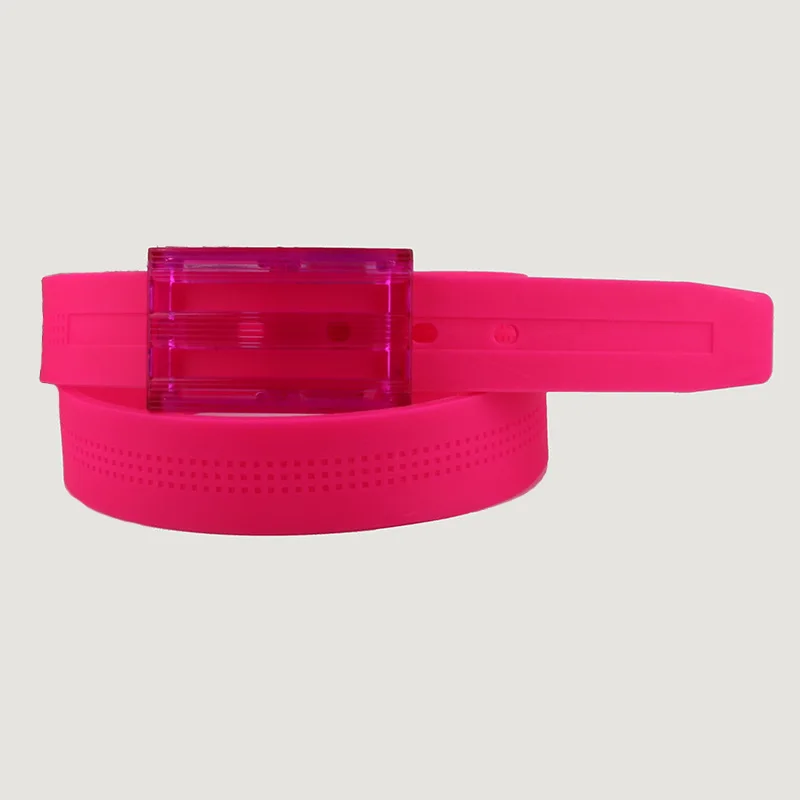 New Design Silicone Belts Men High Quality Belts For Women Rubber Leather Smooth Buckle Belts For Women Men