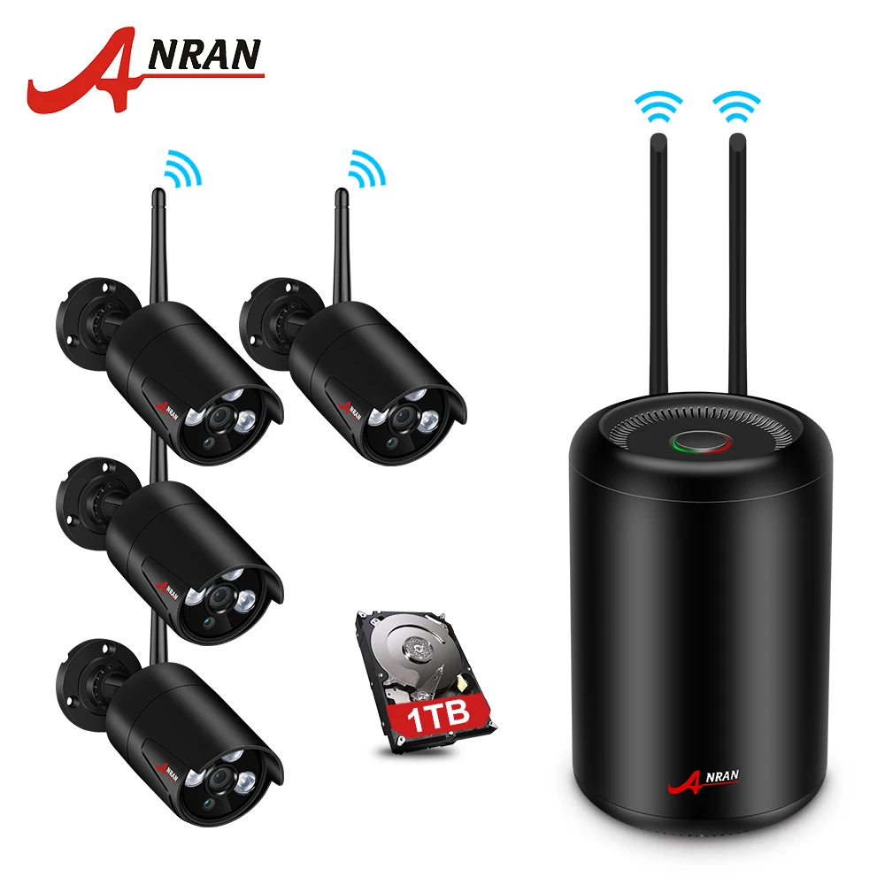ANRAN Wireless Security Camera System 4CH 960P HD NVR Kit Outdoor CCTV Camera System Waterproof Night Vision Surveillance Kit ANRAN Wireless Security Camera System 4CH 960P HD NVR Kit Outdoor CCTV Camera System Waterproof Night Vision Surveillance Kit