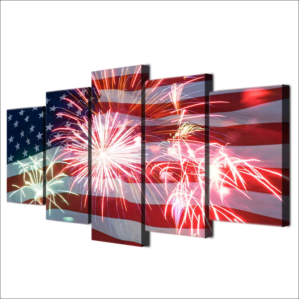 American Flag Fireworks-2