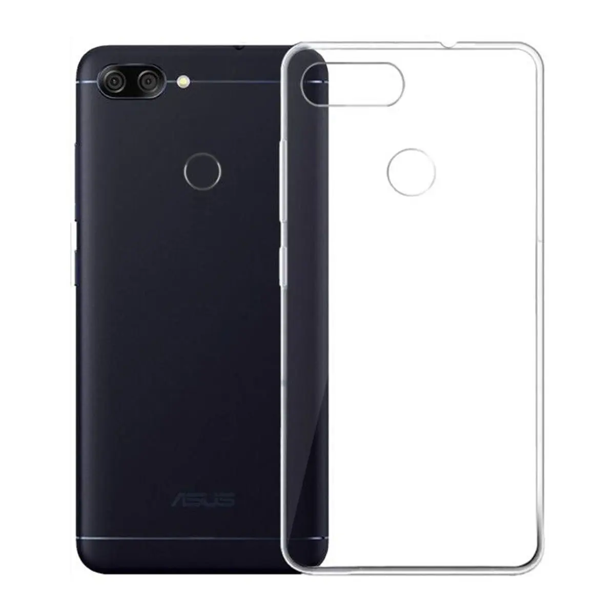 Чехол для Asus Zenfone Max Plus (M1) ZB570TL /Max ZB555KL тонкий прозрачный мягкий силиконовый чехол
