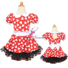 Новое поступление! Потрясающие Сердце печати спандекс для девочек балетные костюмы пачки Детские балетные костюмы пачки