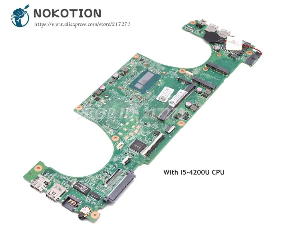 NOKOTION اللوحة المحمول لديل Vostro 5470 DAJW8CMB8E1 CN-0FX16M 0FX16M الرئيسي مجلس SR170 i5-4200U CPU UMA MB