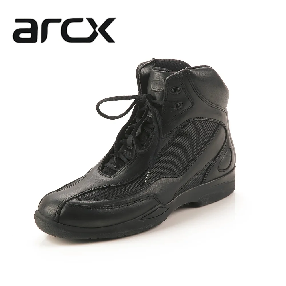 ARCX подлинные мото rcycle коровья кожа уличные мото гоночные ботинки мото обувь Chopper Cruiser Touring boots