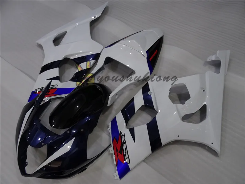 

hot sale Motorcycle Fairings For GSXR1000 K3 03 04 year Plastic Injection Fairing body blue white