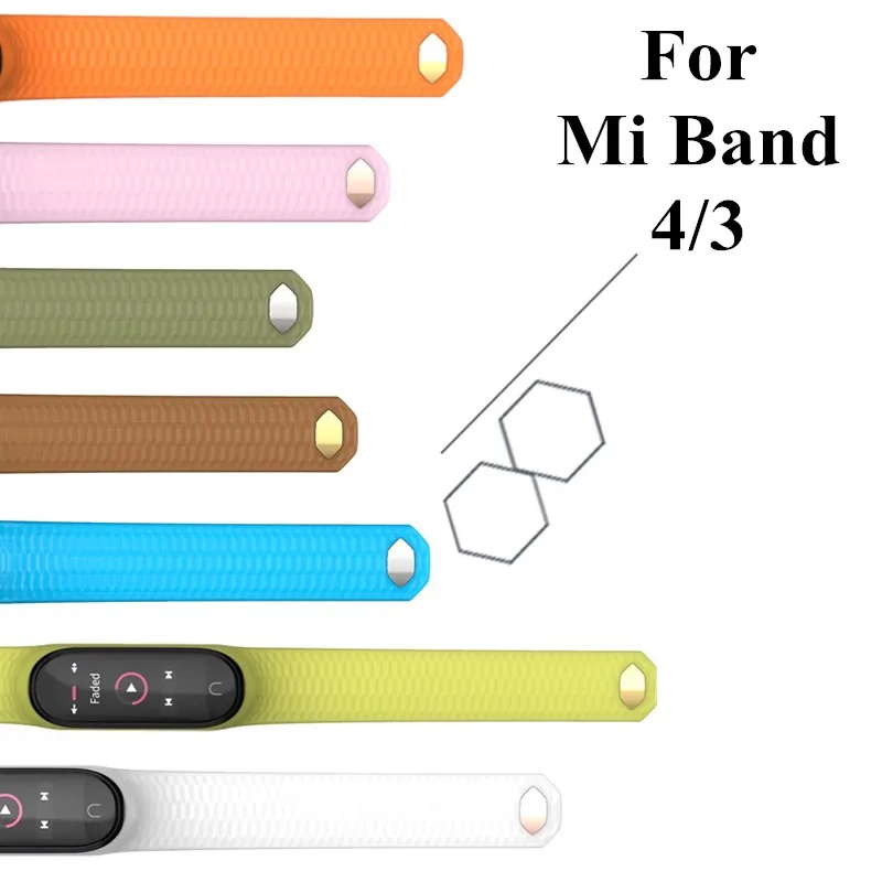 Силиконовый ремешок Aurora для Mi Band 4 3 браслет xiaomi band спортивный смарт часов