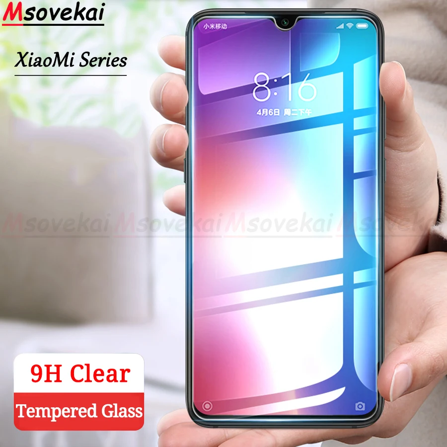 Защитное стекло закаленное 2.5D 9H для Xiaomi Mi 9 SE Explorer Play Mix 3 2S Redmi Note 7 Pro Black Shark