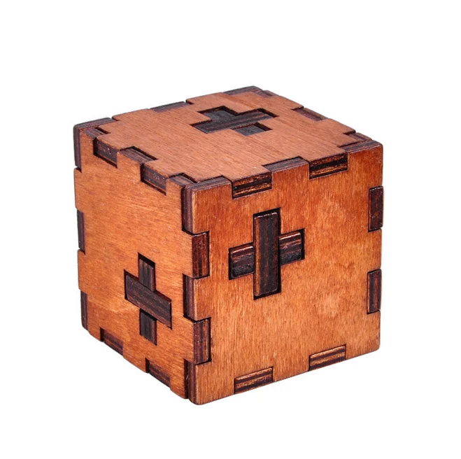 1 Pcs Creative Kids Toys Swiss Cube A Wooden Toys Of 3d Puzzle Also For