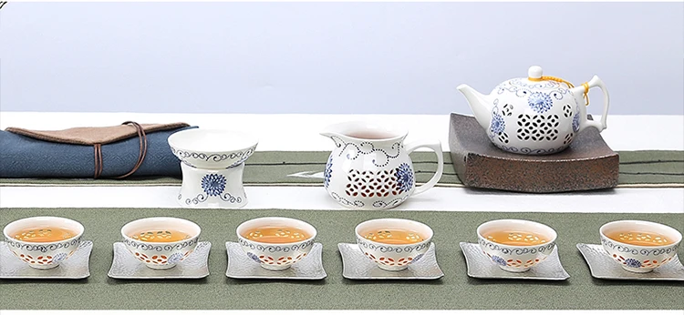 TANGPIN сине-белый керамический чайник Gaiwan, чайная чашка для Пуэр китайский чайный набор кунг-фу посуда для напитков