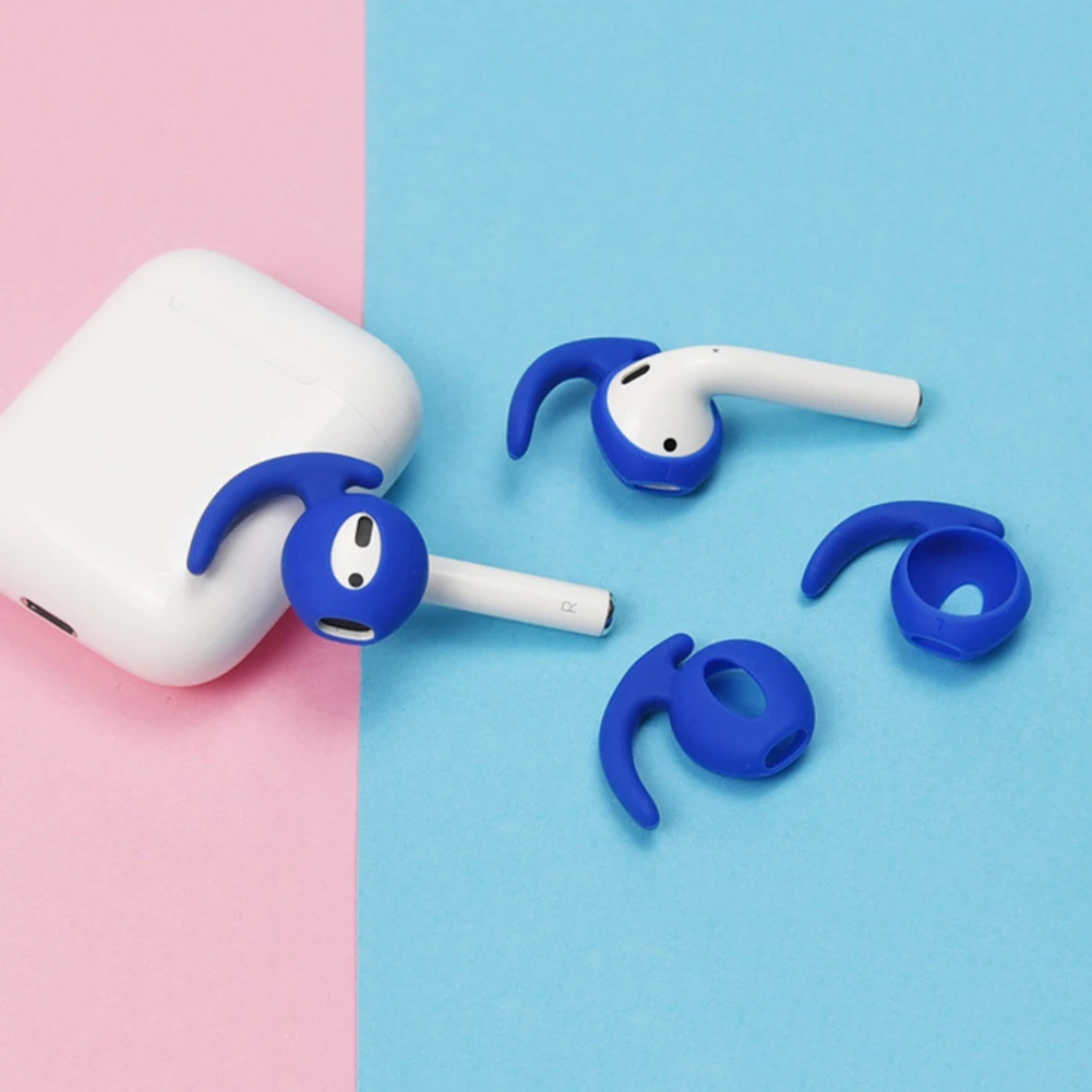 1 пара силиконовые наушники для Apple беспроводная гарнитура AirPods наушники-вкладыши защита от пыли аксессуары для наушников