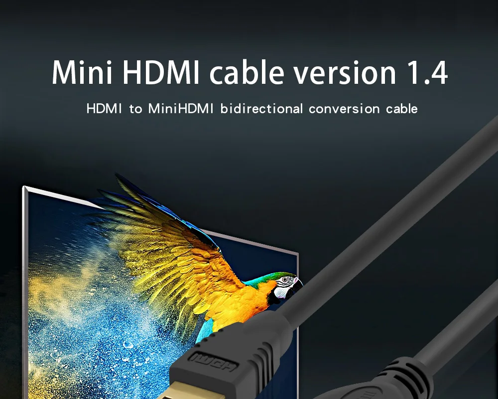 BILINK Mini HDMI Мужской к HDMI Женский адаптер кабель конвертер 1080P