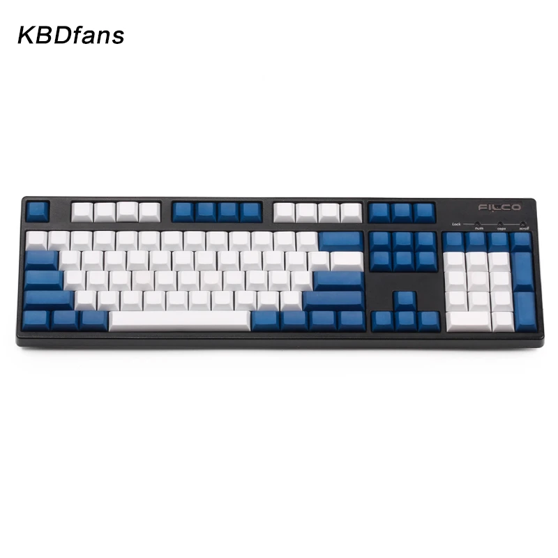 

DSA keycaps white and grey pbt blank keycaps for wried mechanical gaming keyboard