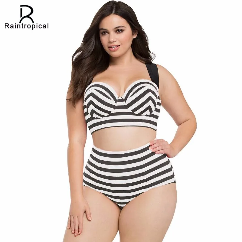 NAKIAEOI-2016-New-High-Waist-Swimsuit-Women-Bikinis-Plus-Size-Swimwear-Female-Vintage-Retro-Red-Plaid (1)