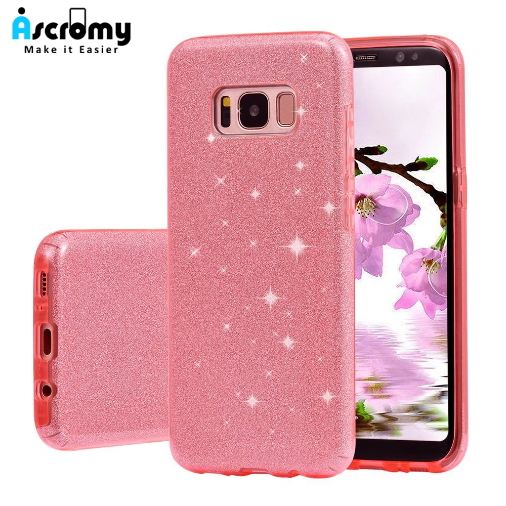 

Ascromy For Samsung Galaxy A5 2017 Case 3 in 1 Luxury Glitter Hybird Back Cover For Samsung Galaxy Note 8 S9 S8 Plus J5 J7 2017