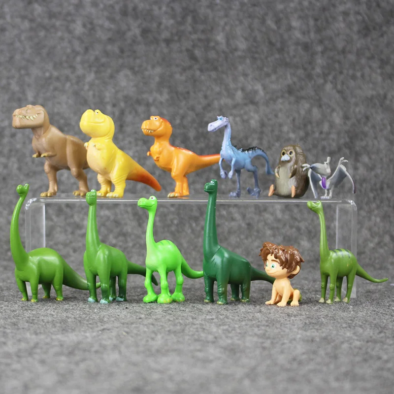12 шт./лот динозавр ПВХ фигурки Арло Спот Генрих Бутч мини модель игрушки Brinquedos для детей