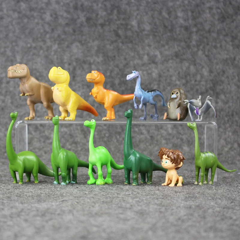

12pcs/lot Dinosaur PVC Figures Arlo Spot Henry Butch Mini Model Toy Brinquedos for Kids