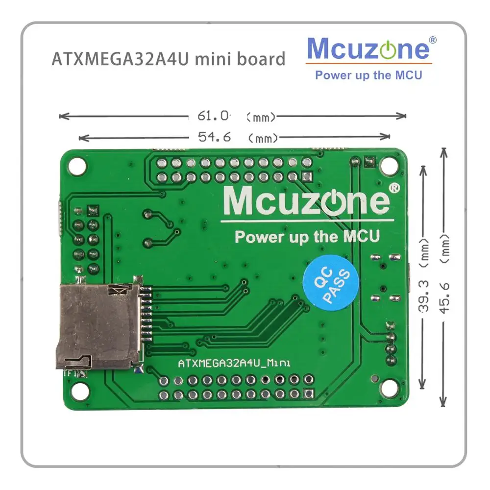 ATxmega32A4U мини-Плата USB программа PDI SD GPIO XMEGA32A4U 32A4U MCIROCHIP AVR 32A4 U