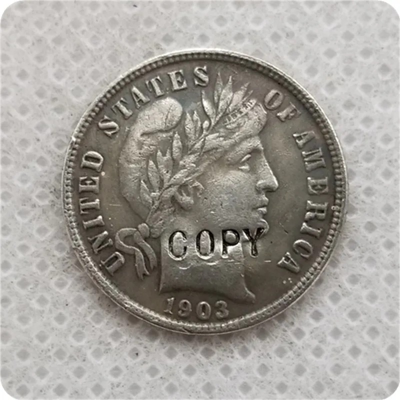 США 1903-S Парикмахерская голова свободы Dime копия памятных монет-Реплика монет