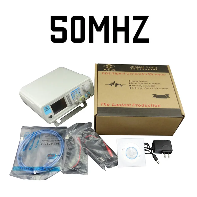

Digital Control frequency meter JDS6600 Series Dual-channel Arbitrary DDS Function Signal Generator 40% off