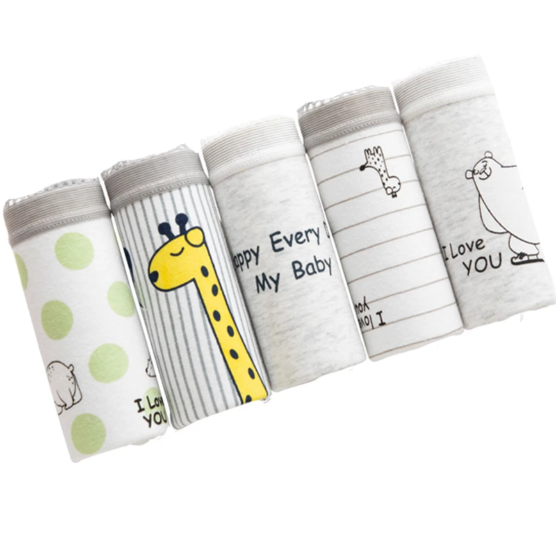 

5 Pcs/lot Cotton Underwear Women Print Cartoon Briefs Underpant Calcinhas Lingerie Girls Panty Seamless Boxer Sexy Panties Women