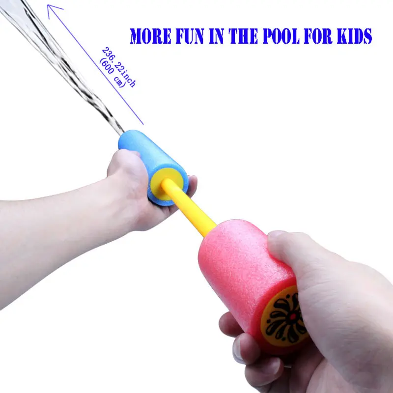 Children Water Gun Series Of EVA Foam Gun Draw A Pump Type Water Toys Necessary For Beach Water Wars Set Of 4 (2)