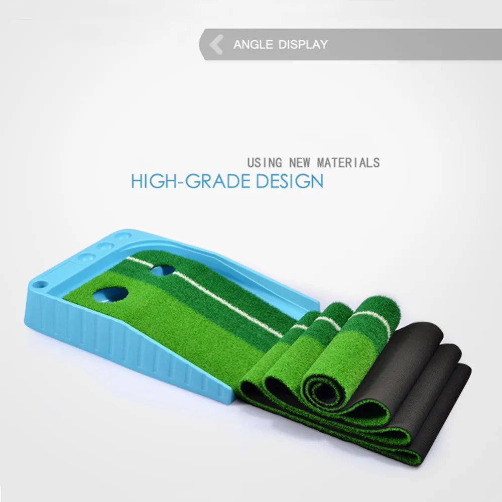 CRESTGOLF ترقية داخلي مضرب الغولف مدرب ممارسة مجموعة التدريب الحصير الخضر
