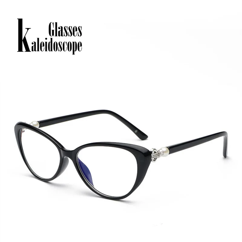 

Kaleidoscope Glasses Fashion Cat Eye Reading Glasses Women Transparent Anti Blue Light Eyeglasses Hyperopia Spectacles 2.5 3.0