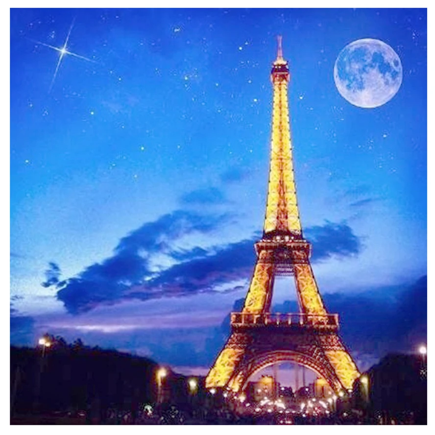 Paris Eiffel tower Full Diy Diamond Painting Embroidery Cross Stitch