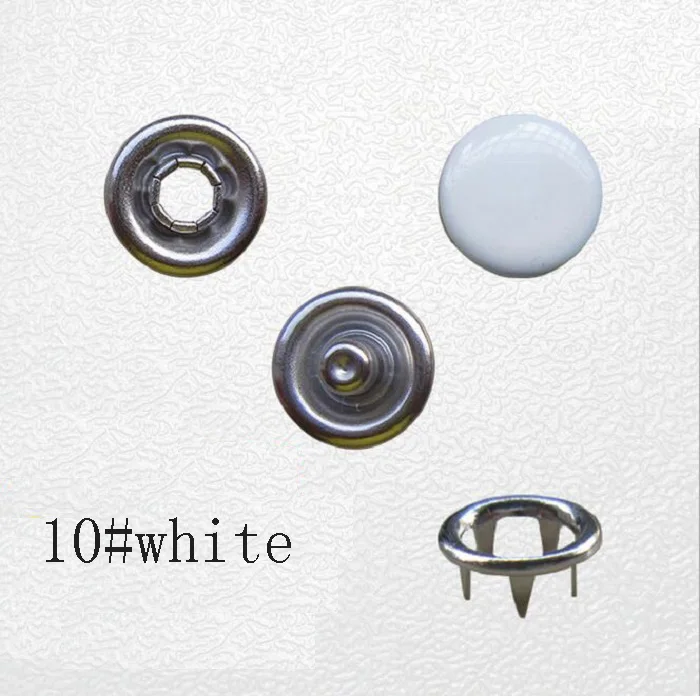 4 дюйма один зубец кнопки 10 мм коготь крепеж пресс-Стад Металл медь окружающей среды для ручной работы подарок ремесло DIY шитье - Цвет: 10 white