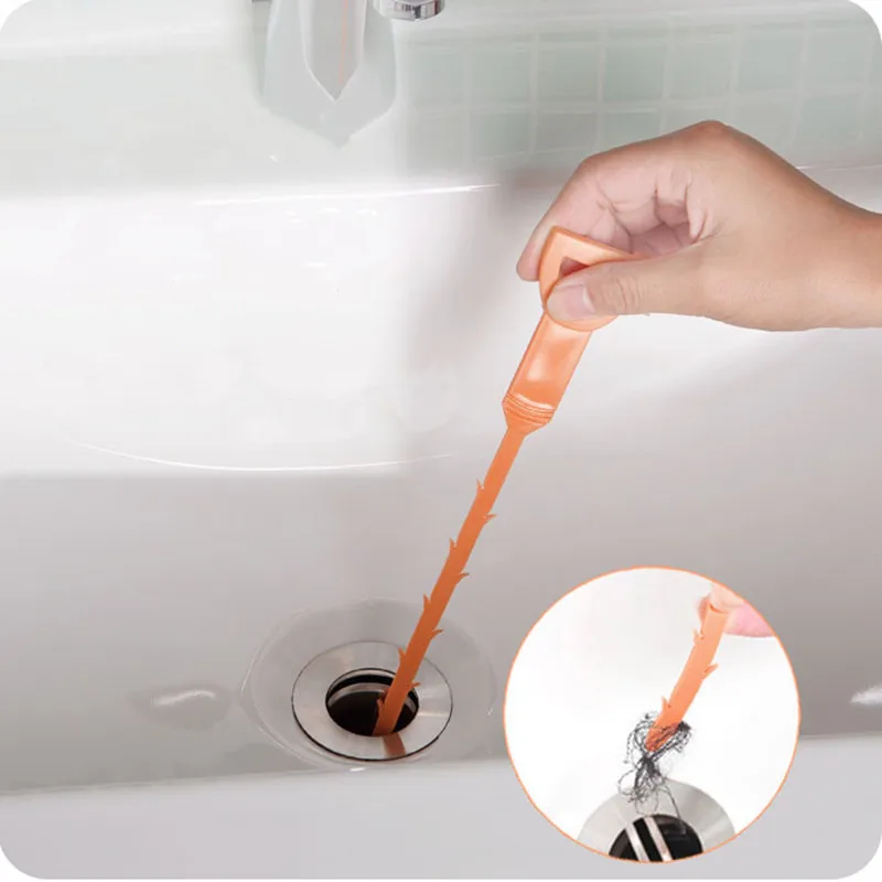 Hair Removal Tool Drain Dredge Pipe Sewer Cleaner Hook for Bathroom Kitchen*